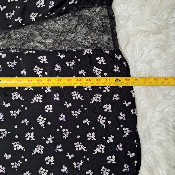 Forever 21 Plus Black Floral Lace Maxi Dress Size 0X - Picture 13 of 15